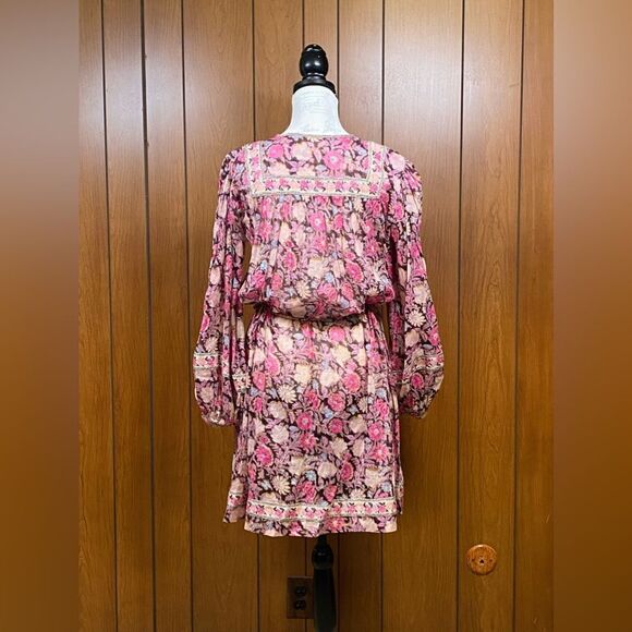 Isabel Marant Étoile Gilinesia Floral Cotton Peasant Minidress size 36/us size 4 - Picture 10 of 16